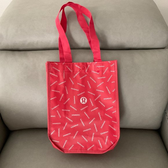 lululemon athletica Handbags - NEW Lululemon Limited Edition Red & Silver Small Tote Bag